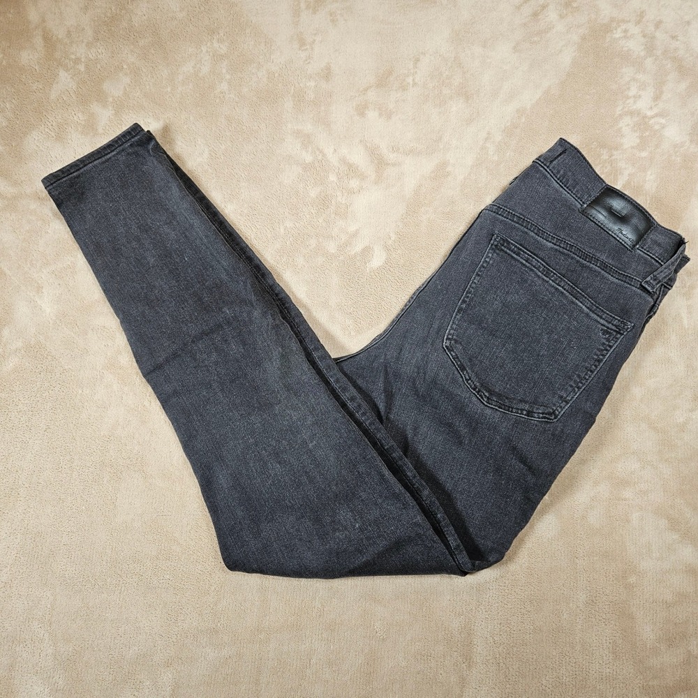 Madewell Roadtripper Skinny Jeans Faded Black High Rise MB385 Size 27